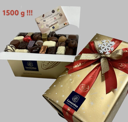 Ballotin clásico de bombones frescos de chocolate belga Leonidas